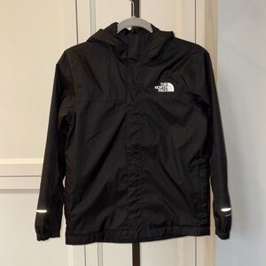 The North Face Kids’ Black Antora Hooded Rain Jacket Size Large (12)